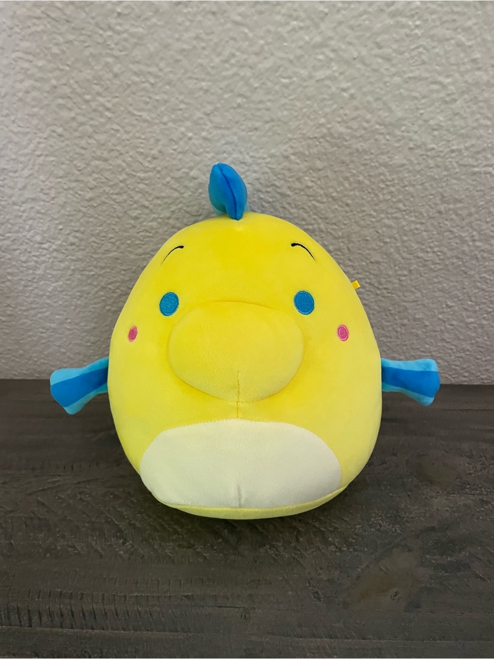 Disney Yellow & Blue Plush little mermaids flounder Toy